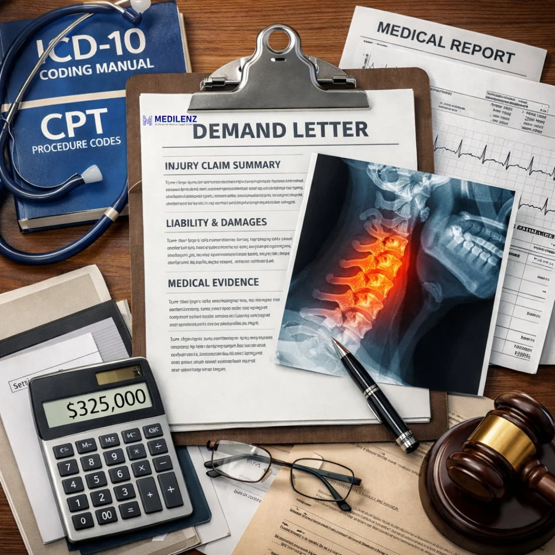 Demand letter supported by a clear medical narrative