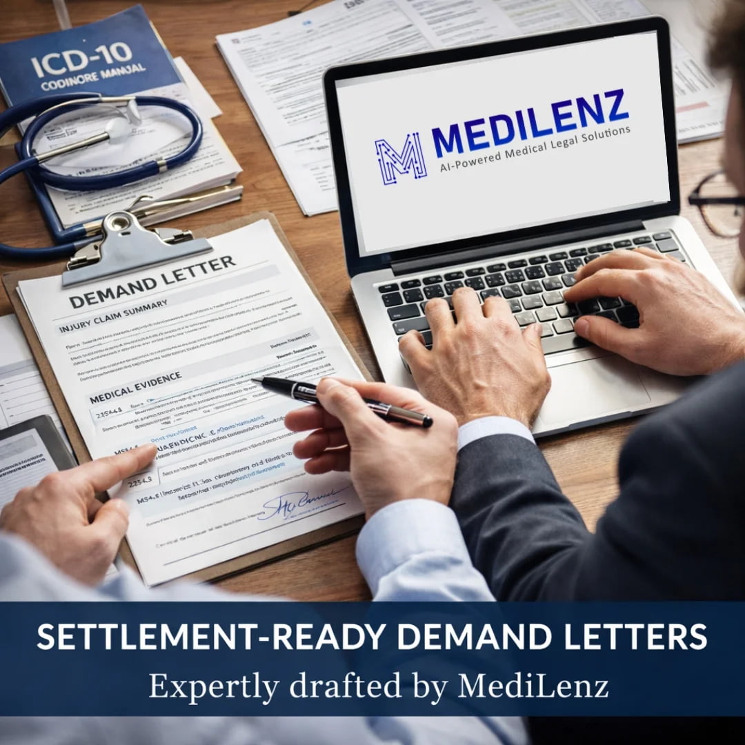 Settlement-ready demand letter supported by structured medical review