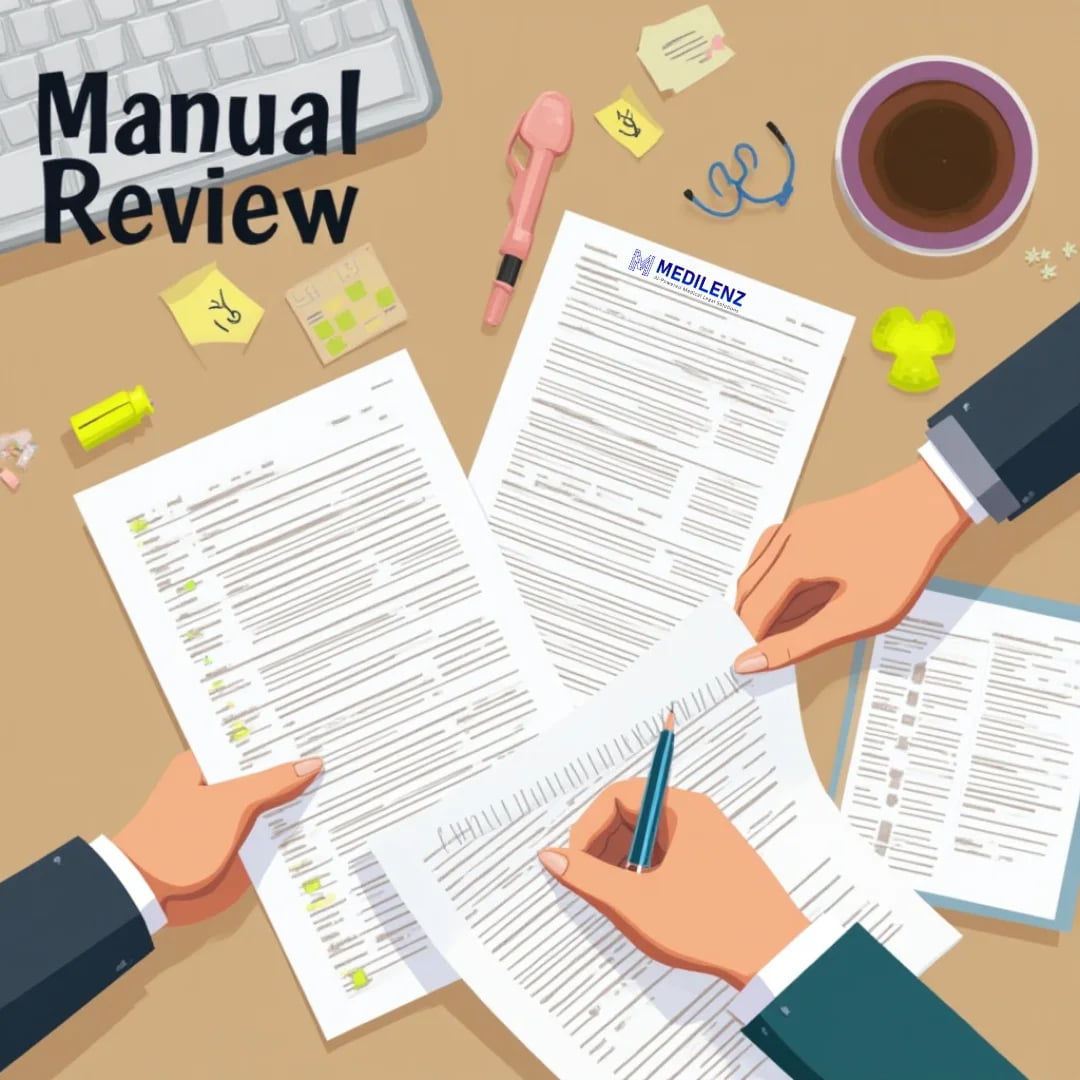 Manual medical record review with a tailored narrative