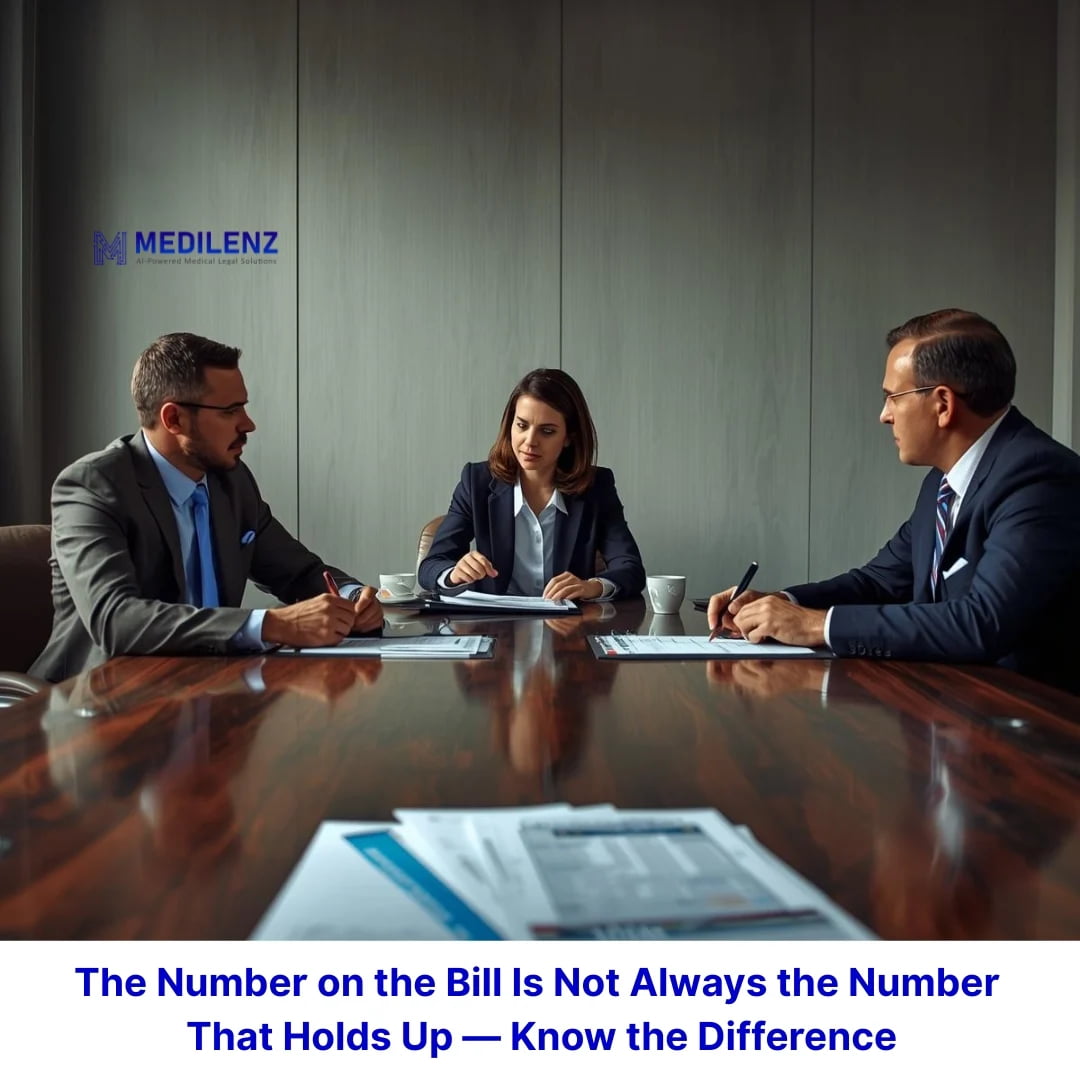 Billed charges vs defensible settlement value