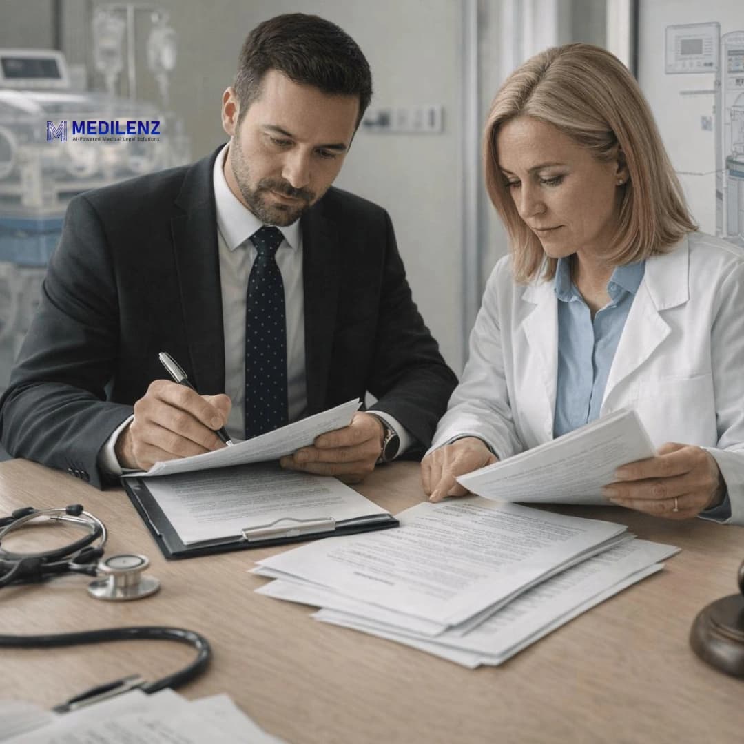 Organized medical evidence in a demand package including ER records, imaging, and provider notes