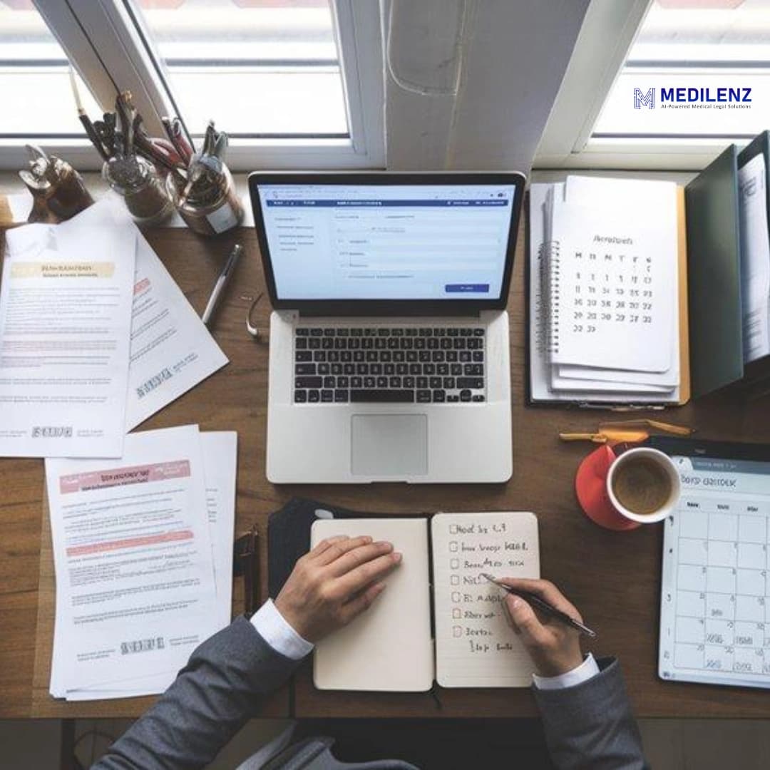 Building expert medical opinions into the attorney case workflow from intake to trial
